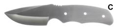 Ares Skinning Knife Blade Blank