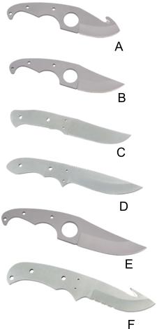 Knife blanks for knifemakers
